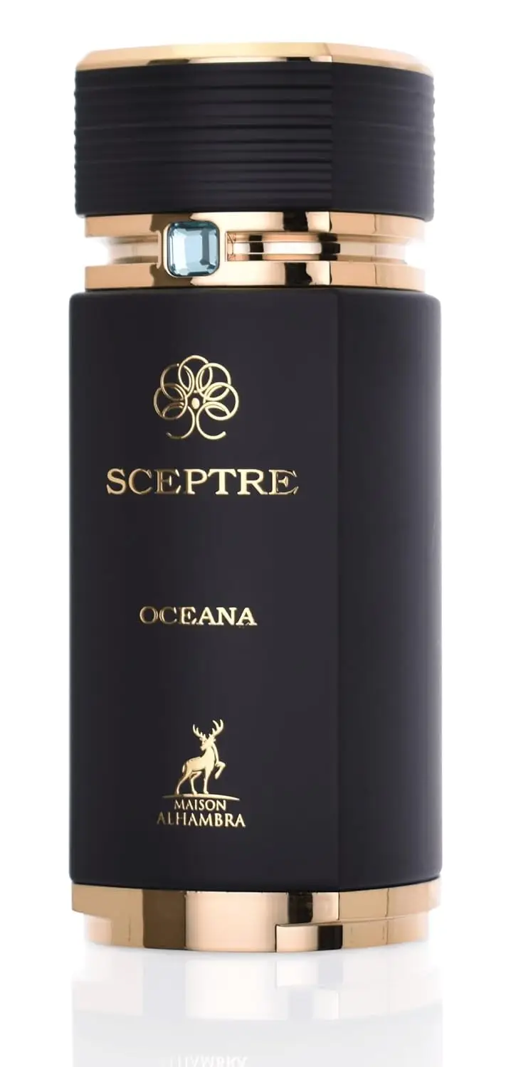 Original Maison Alhambra Sceptre Oceana Eau De Parfum 100ml Aquatic Citrus Woody Musk Perfume Luxury Gemstone Black Gold Bottle Unisex Gift Set - view 4
