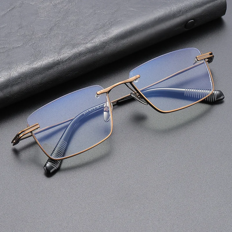 

Titanium Frame Vintage computer Glasses Anti Blue Light Prescription Glasses Unisex Protection Gaming Glasses Myopia Lenses
