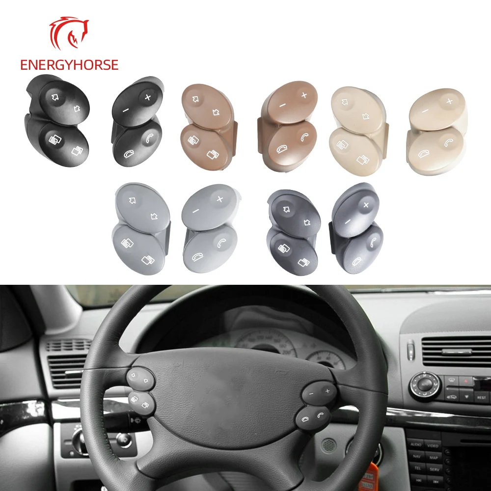 

For Mercedes W211 W219 One Pair Steering Wheel Switch Control Buttons Car Multi-function Switch Buttons For E CLS Class