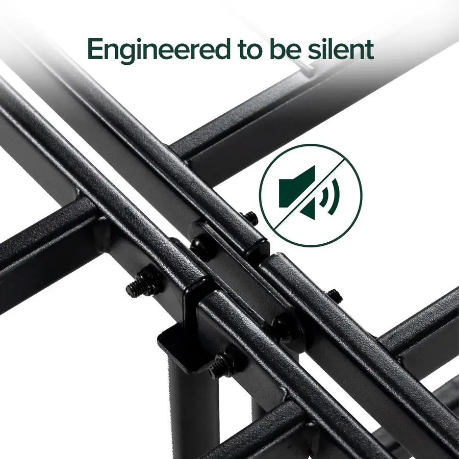 SmartBase ToolFree Assembly Mattress Foundation, Rangka Tempat Tidur Platform Logam 14 Inci, Tidak Perlu Box Spring, Rangka Baja Kokoh, Und