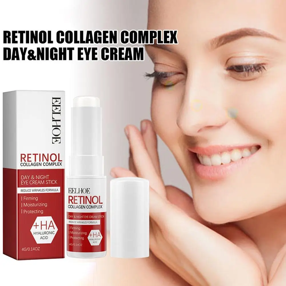 Retinol Eye Cream Stick Firming Moisturizing Deep Hydration Eye Moisturizer Stick Skin Care Smoothing Fine Lines Eyes Care