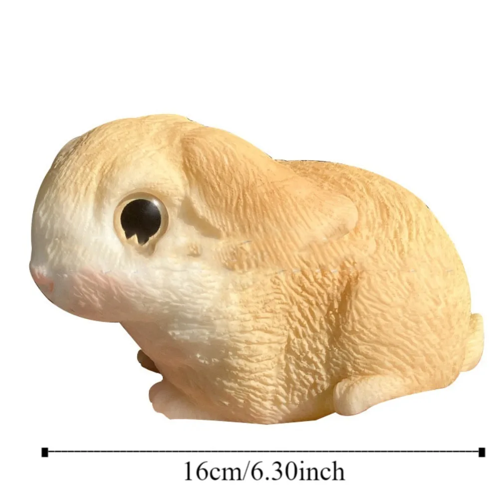 Grand lapin à rebond lent amusant, jouet à presser, Simulation d'animal de dessin animé, jouets à presser, lapin doux coloré, jouet Fidget pour le bureau
