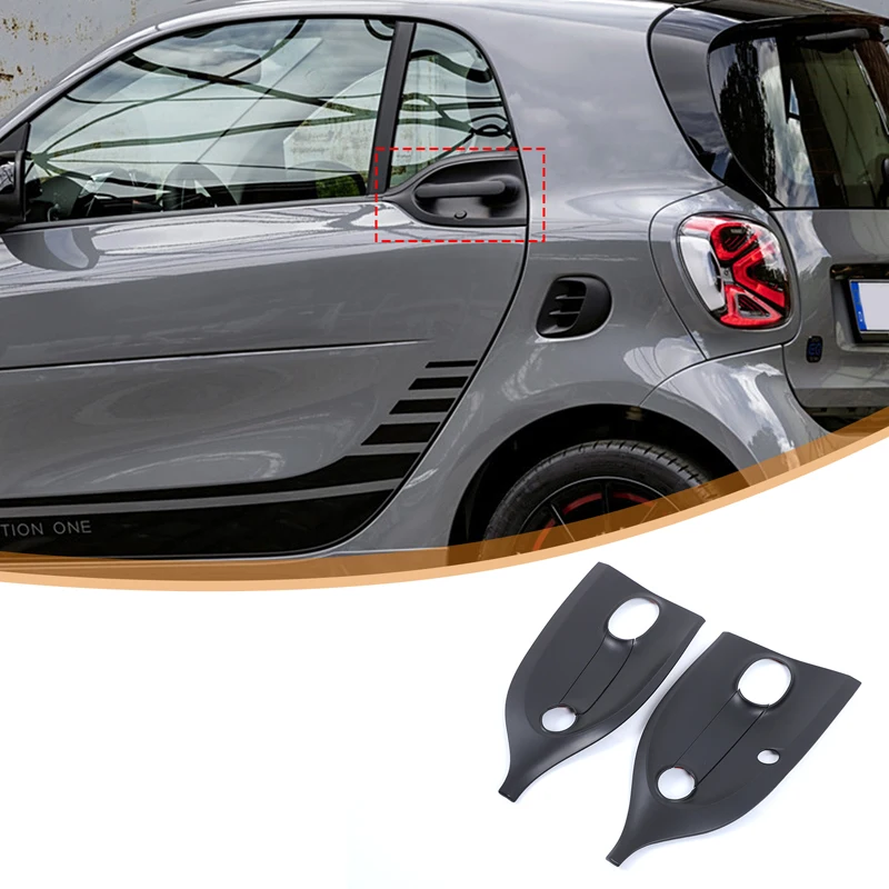 

For Mercedes Benz Smart 2016-2021 ABS plastic Car Outer Door Bowl Protective Sticker Door handle decorative shell