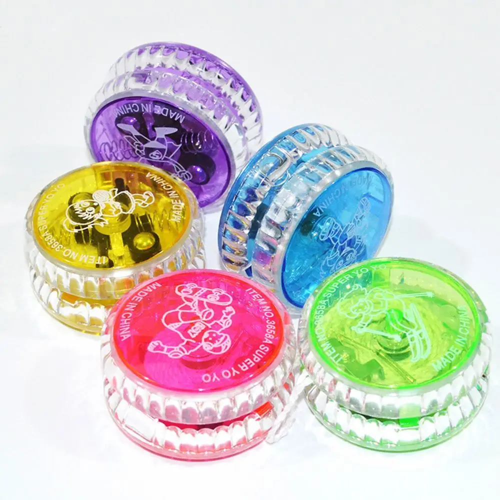 Colorful Children Luminescent Yoyo LED Flashing Classic Toy Hand-Eye Development