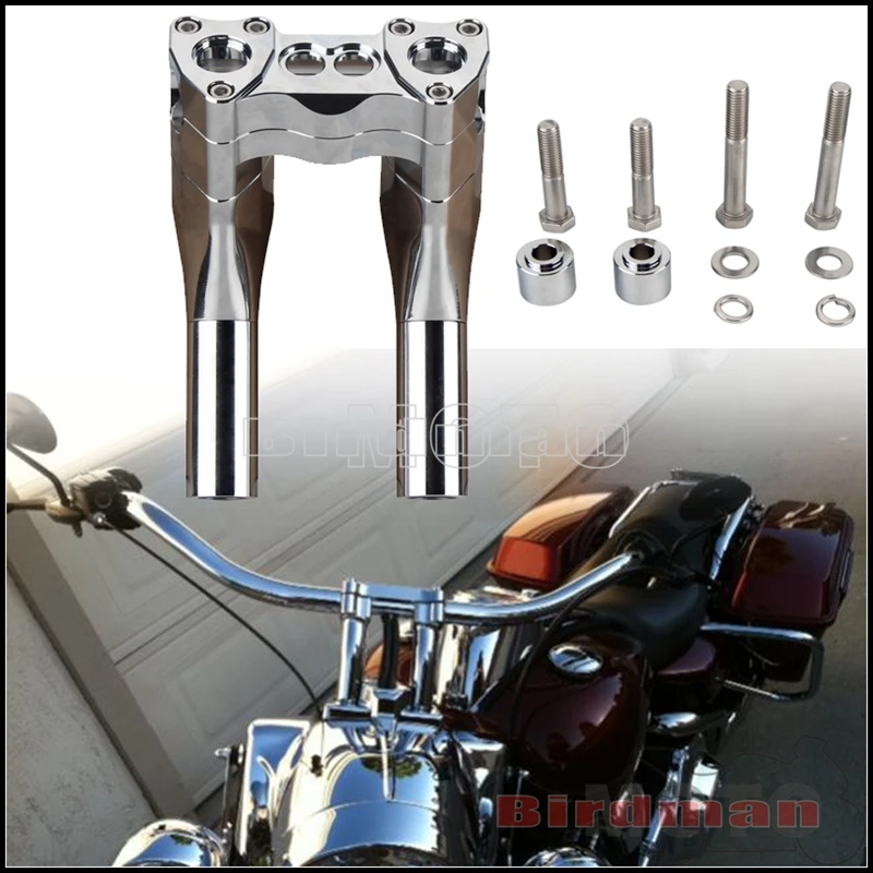 

Motorcycle 8"+1" Pullback Modular Handlebar Riser Clamp Fit 28mm Handlebars For Harley Softail Dyna Sportster Touring Road Glide