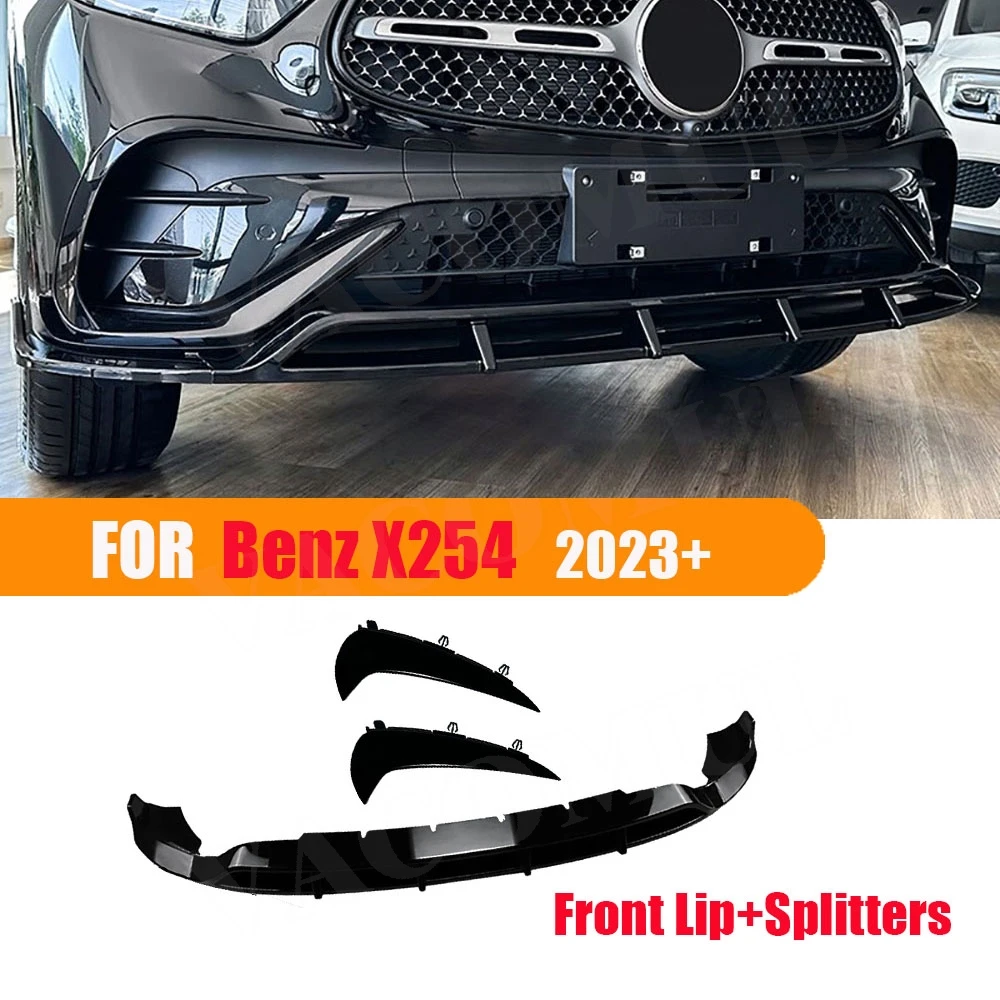 

VACOMUL ABS Car Front Lip Spoiler Rear Bumper Side Air Vent Splitter For Mercedes Benz GLC Class X254 GLC 260 300 Sport 2023+