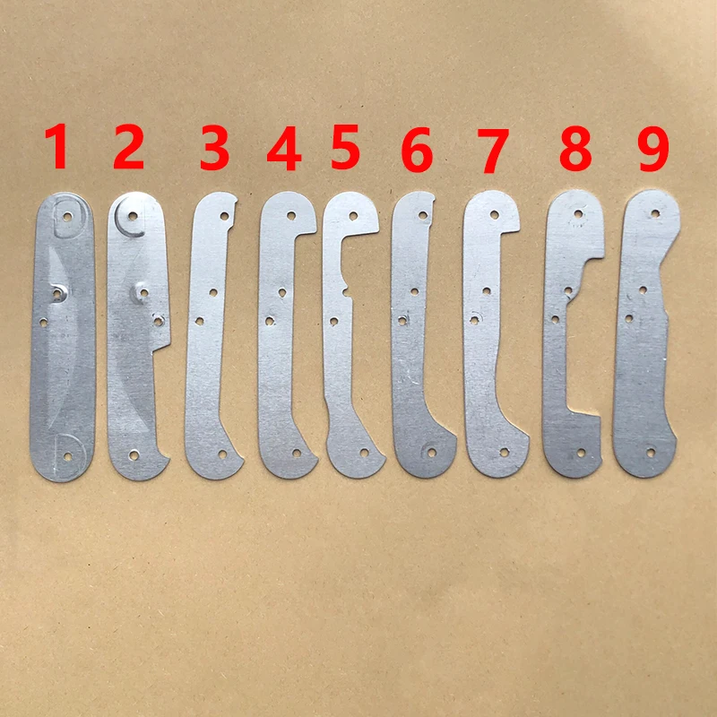 9 Types Aluminum Alloy Material Knife Original Part Liners Lining Partition Board for 91MM Victorinox Swiss Army Knives Replace