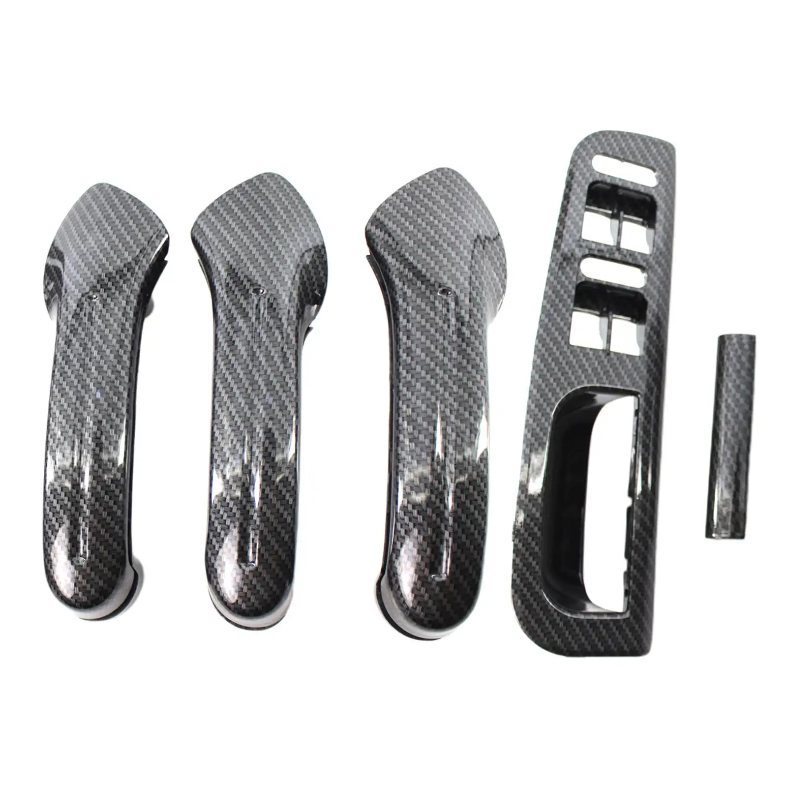 

Door Pull Grab Handle Set 1J0867172A Easy to Install Replace Switch Panel Trim Cover 3B1867171 E 1J4867179 A for MK4