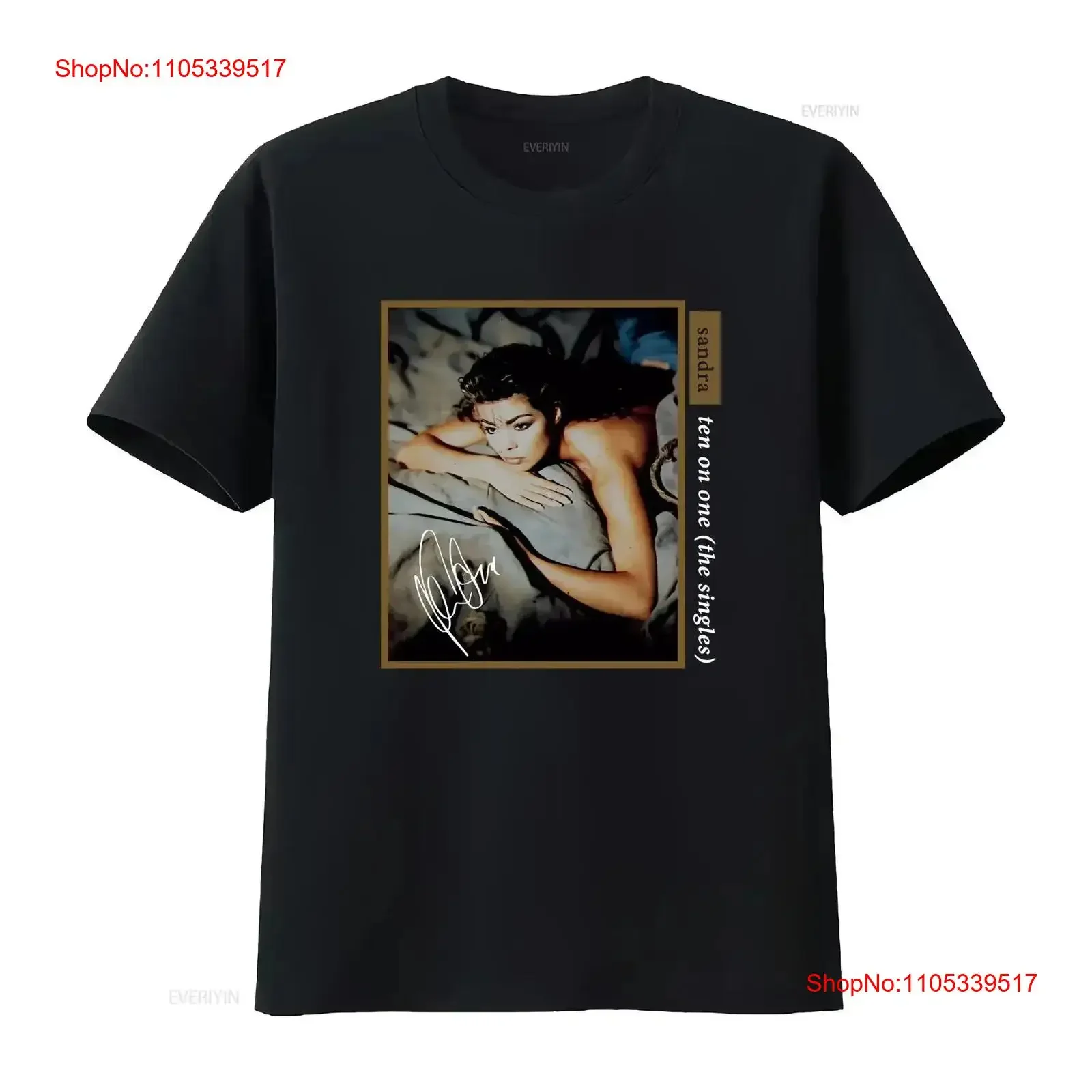 Camiseta Sandra Ann Lauer Ten On One The Singles, clásica, negra, S 5XL KE421, mangas largas, vintage, lavada, transpirable, suave, vintage