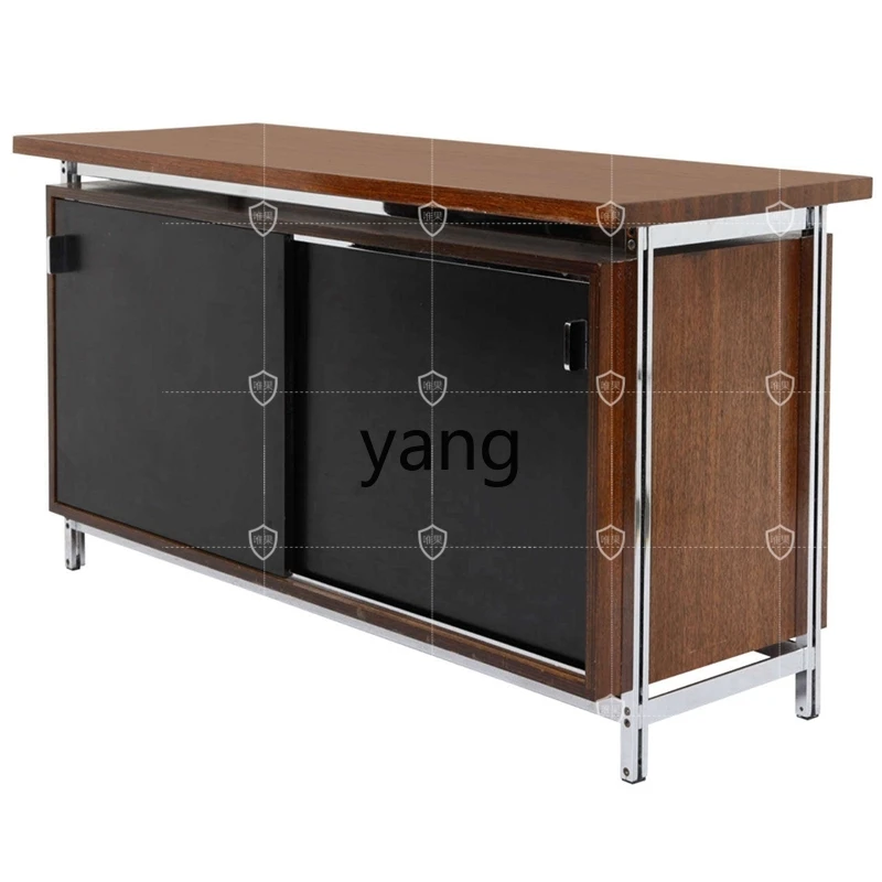 Yjq medieval dining side cabinet retro storage storage modern simple side cabinet