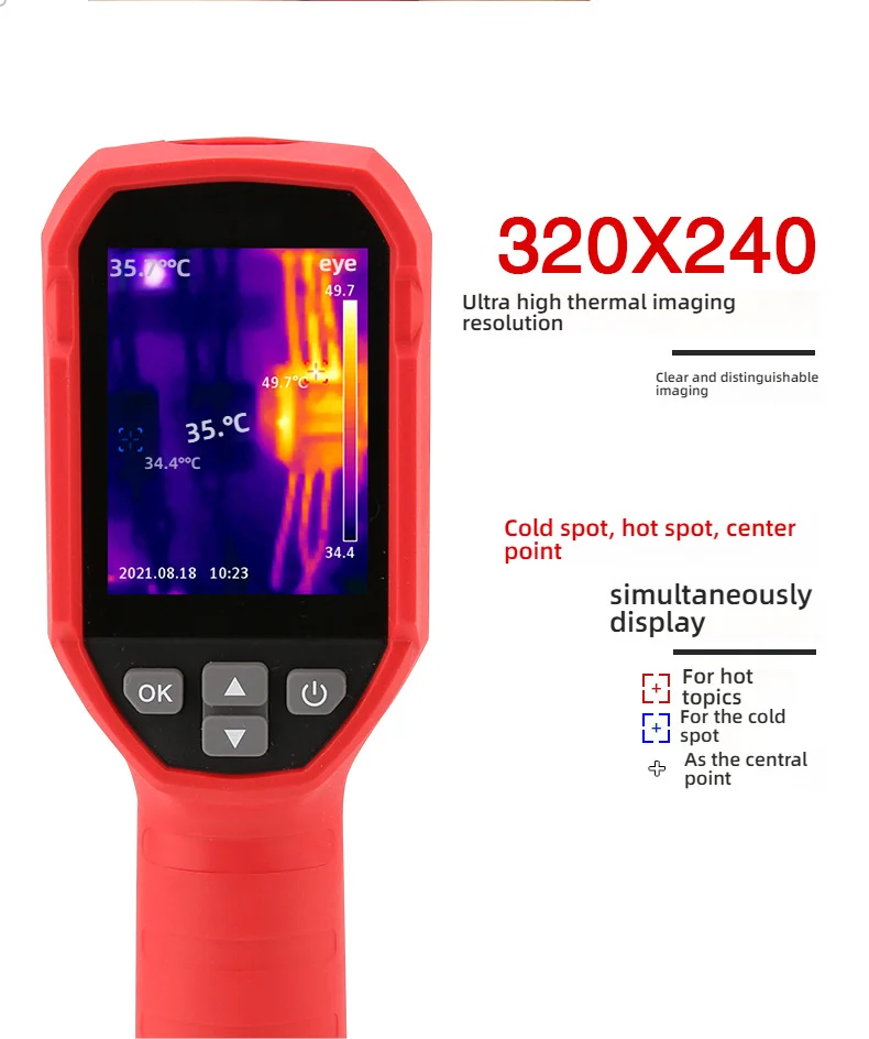 UNI-T UTi120S UTi160S UTi260B Infrared Thermal Imager PCB Circuit Industrial Testing Floor Heating Tube Testing Thermal Camera view 4