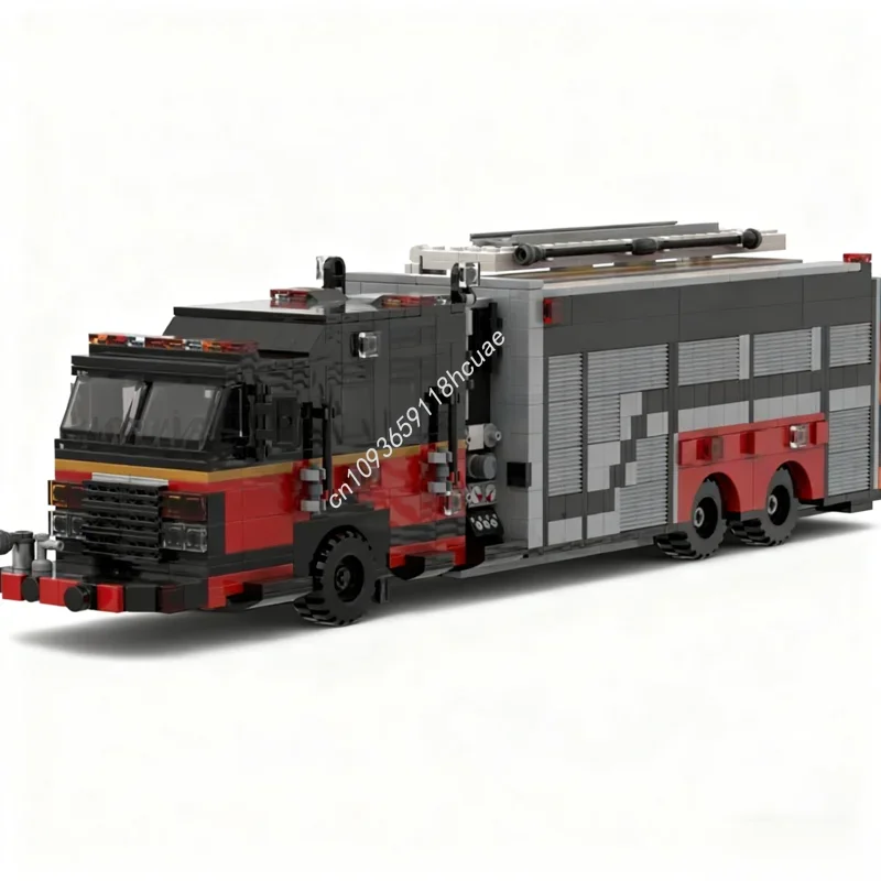 

1401pcs MOC Pierce Saber Pumper Tanker Firetruck Model Building blocks Assemble DIY craft toys Kids Birthday Christmas gifts