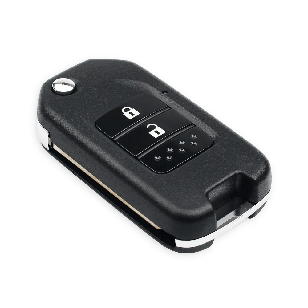 KEYYOU Flip Folding Modified Remote Key Shell 2 Button Fob For Honda Fit Marina Wisdom XRV CITY Car Key