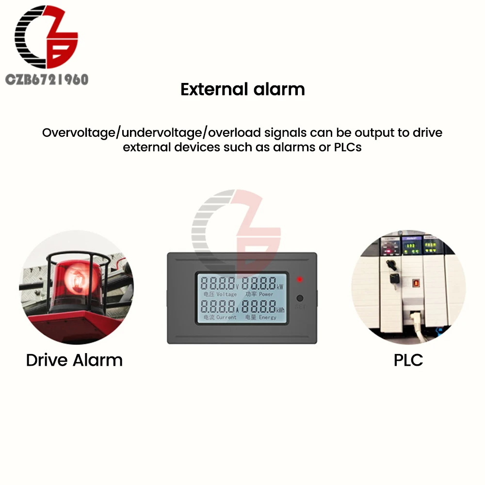 Dc Digital Display Voltage And Current Meter Power Electricity And Power Monitoring Instrument Multimeter DC 6-200V 20A 50A 100A