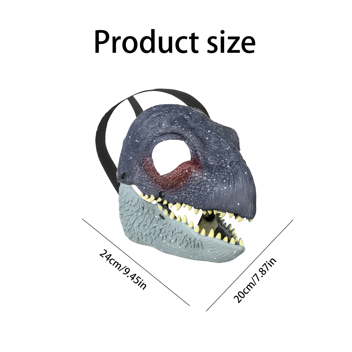 Halloween Mask Dinosaur Moving Mouth Mask Animal Tyrannosaurus Rex Mask Carnivorous Dinosaur Headgear