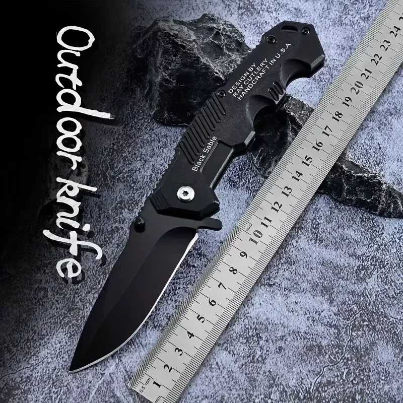 

Portable Folding Pocket Knife Stainless Steel Blade Outdoor Travel Camping Cutting Tool Holiday Gift