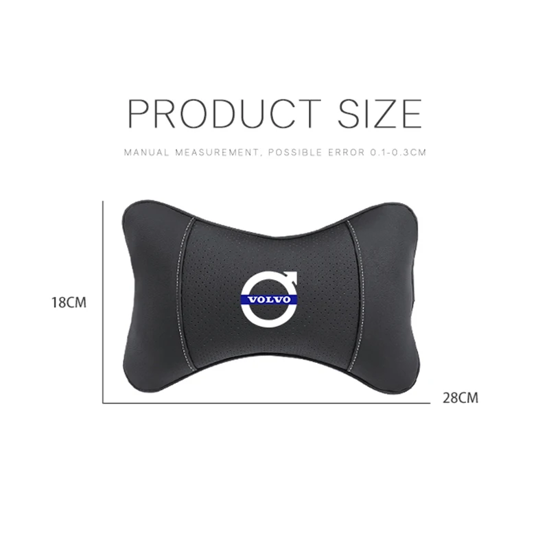 1 قطعة السيارات مسند الرأس شعار السيارة مقعد الرقبة وسادة لفولفو V60 V40 XC90 S60 C30 XC60 V50 V70 S90 XC40 S80 V90 EX30 EX90 EM90 C40 S40
