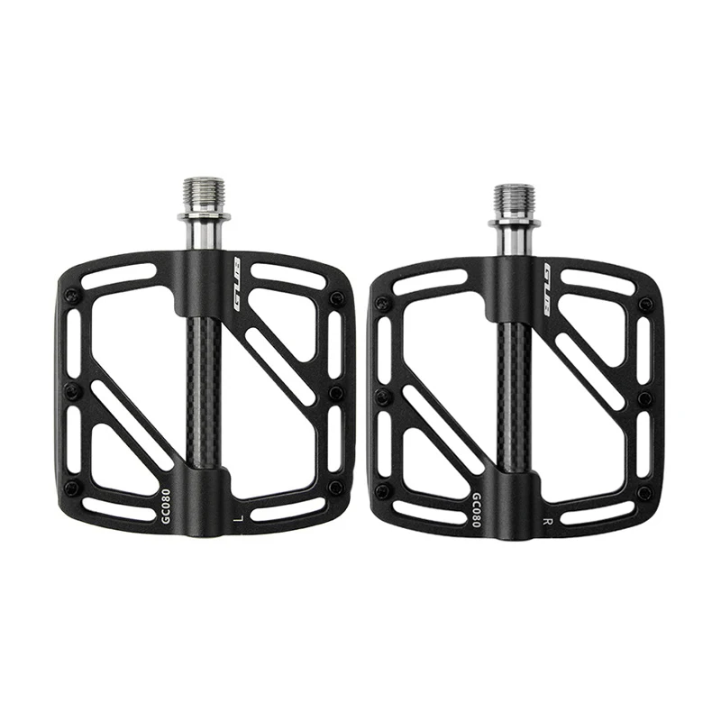 

GUB GC-080 Bicycle Pedals Titanium Axle Triple Bearing Bearing Aluminium Alloy Ultra Light Anti-skid Road Pedals