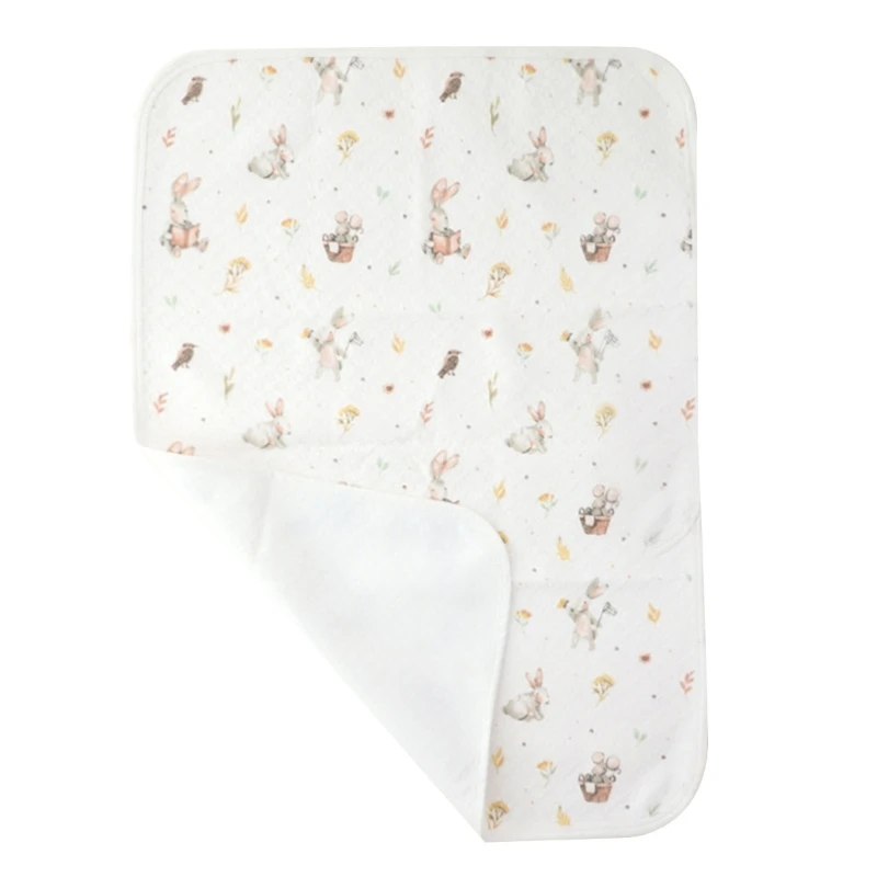 Infant Diaper Changing Pads Newborn Waterproof Changing Pad 19x27’’ Breathable Urine Absorbent Mat for Newborn Boy Girl D5QA