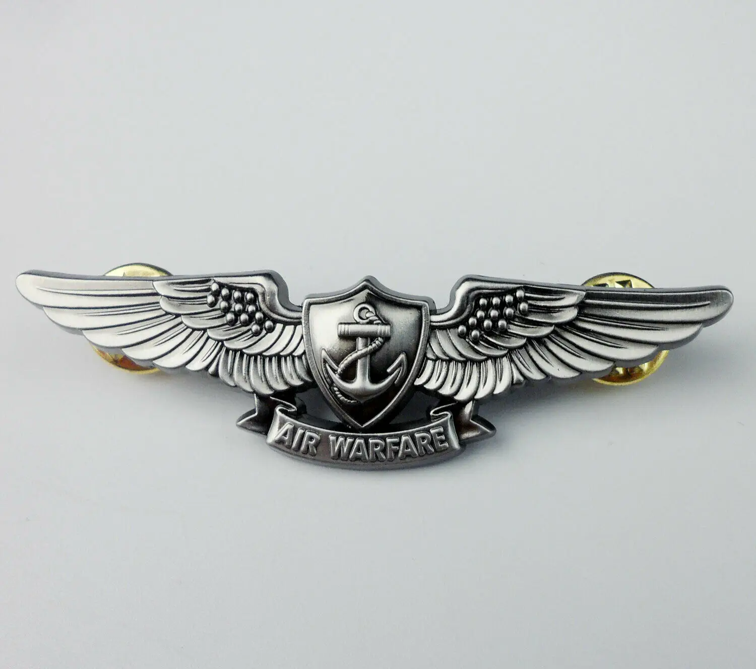 WWII WW2 US Navy Air Warfare specialist badge Insignia Pin silvery-US276