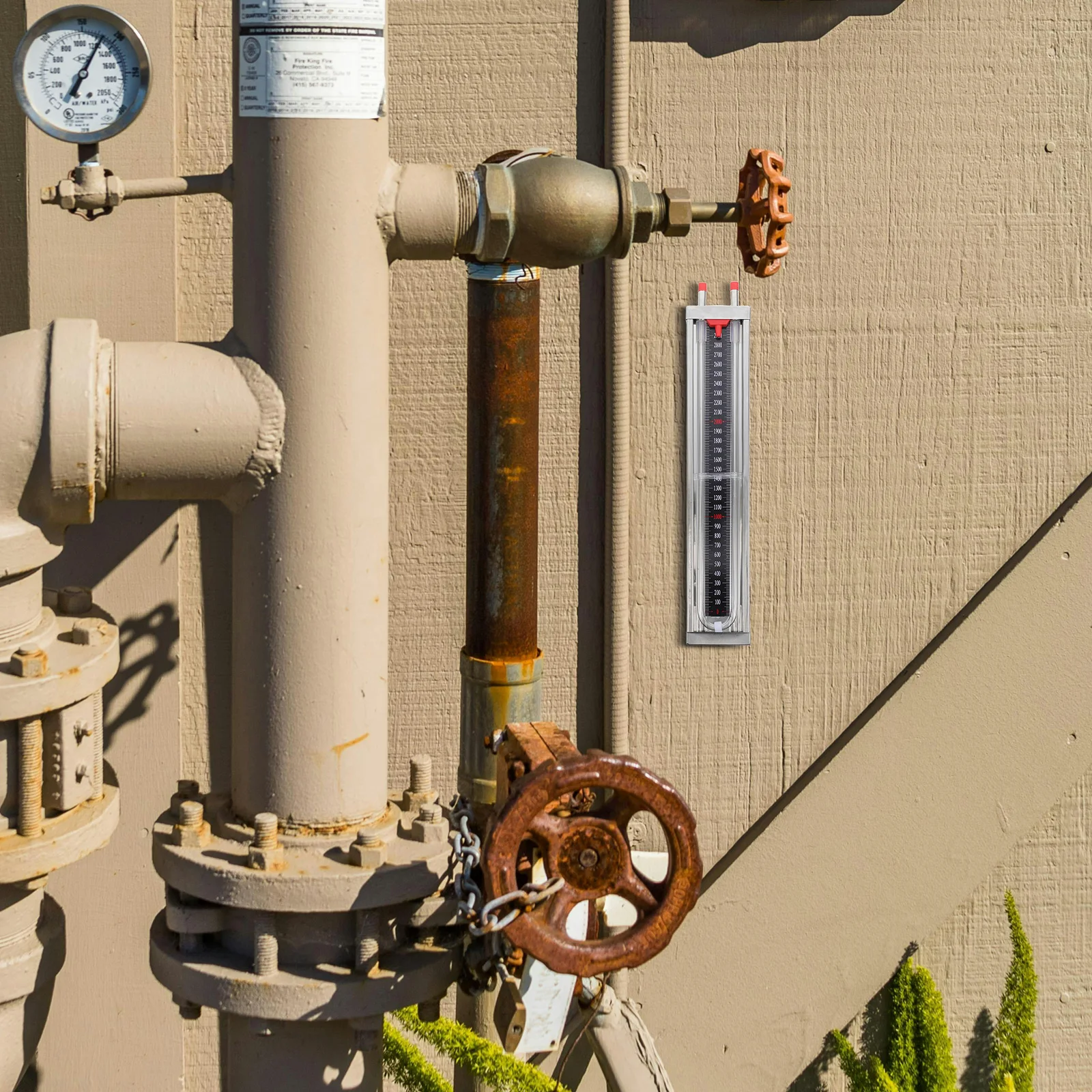 

Stainless Steel U-Shaped Pressure Gauge For Water Column Natural Gas Pipeline Manometer Vacuum Tester Analog Liquid Filled