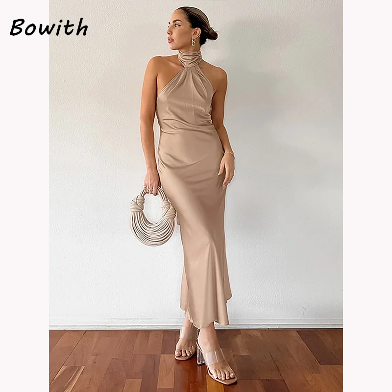 

Bowith Evening Dress Prom Elegant Gift For Women Luxury Backless Dresses Wedding Party Formal Occasion Gala Gown vestidos