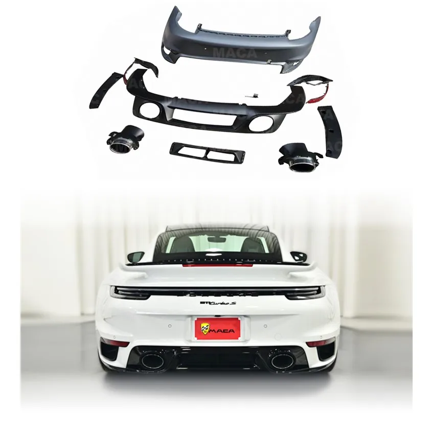 Premium PP Sport Design Style Rear Bumper For Porsche 911 992 Aerodynamic Performance 2019-2023