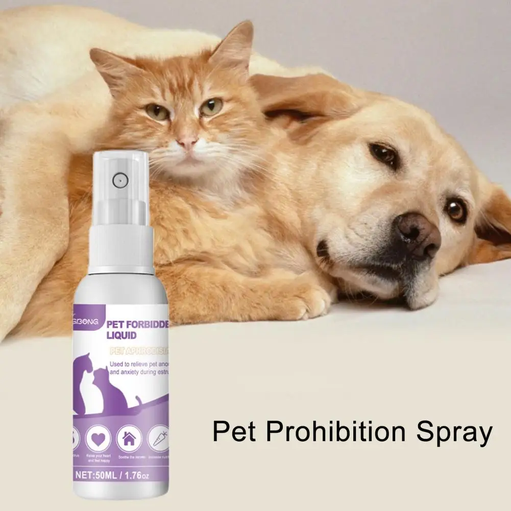 Great Pet Prohibition Spray Prevent Howling Improve Appetite Lightweight Cat Calming Pheromone Travel Spray