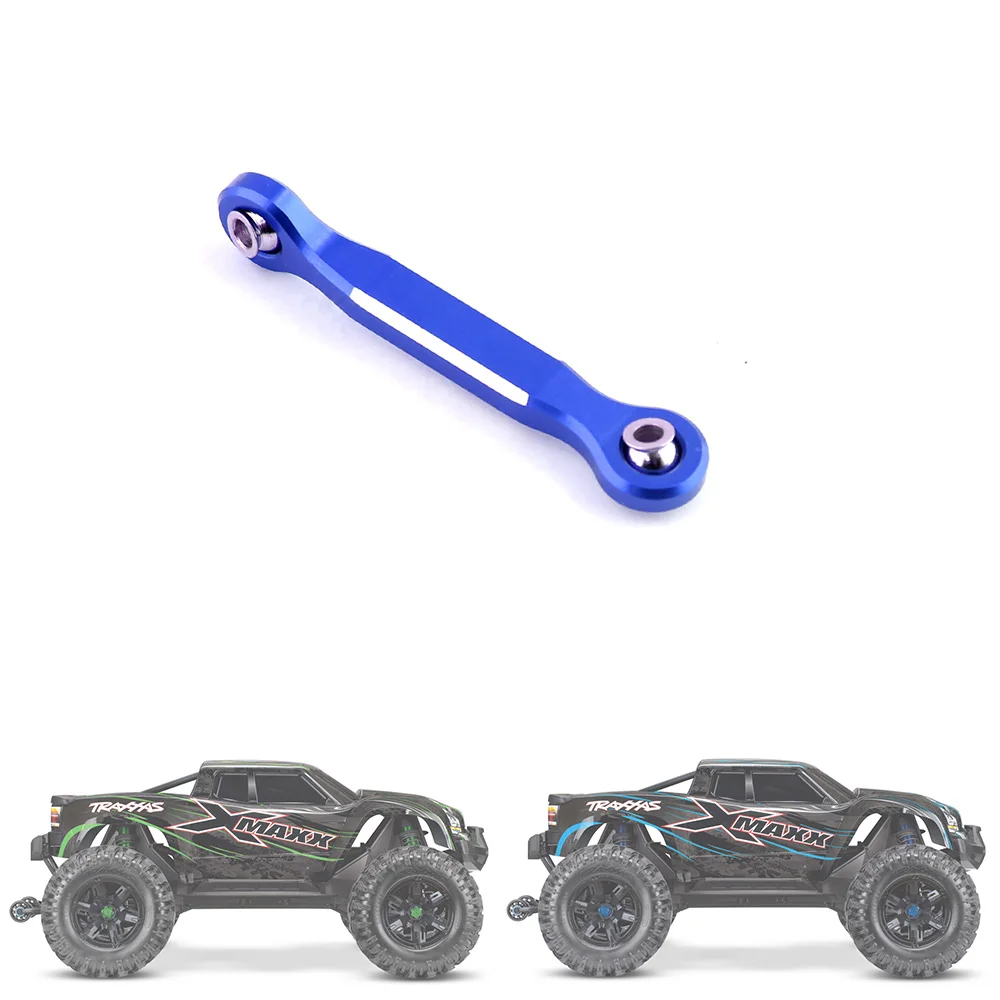 Aluminum Alloy Steering Servo Linkage Tie Rod for 1/5 Traxxas X-Maxx Xmaxx 6S 8S RC Monster Truck Upgrade Parts,Blue