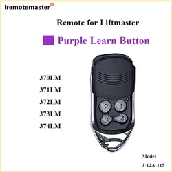 Mando a distancia para puerta de garaje Liftmaster, transmisor con botón de aprendizaje púrpura, 371LM, 372LM, 315MHZ