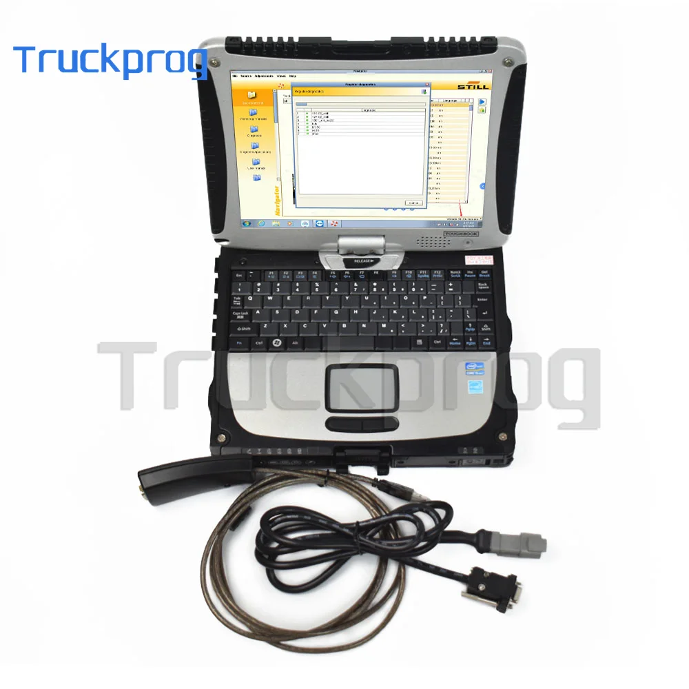 CF19 laptop for Yale Hyster PC Service Tool CAN USB Adapter Cable Ifak forklift trucks diagnositc tool