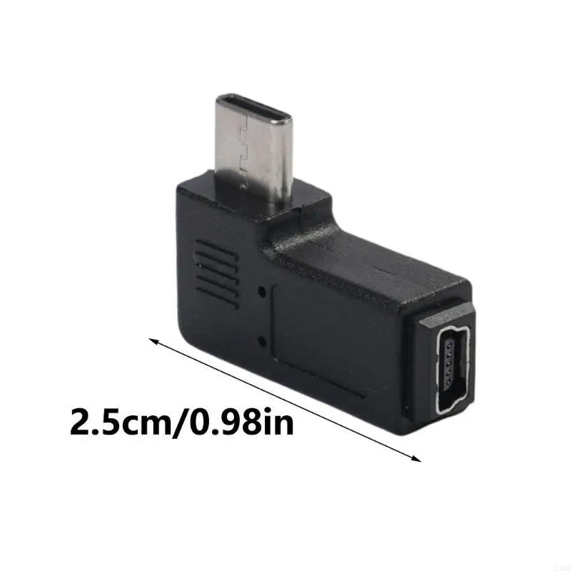 Mini USB sang USB C chuyển đổi 90 độ C nam sang mini USB bộ chuyển đổi nữ 24BB