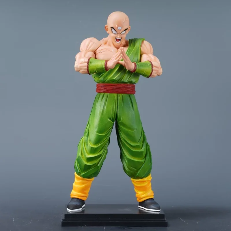 

32cm Cs Tien Shinhan Dragon Ball Gk Battle Hand Up Posture Kikoho Action Figure Model Desktop Ornament Garage Kit Birthday Gifts