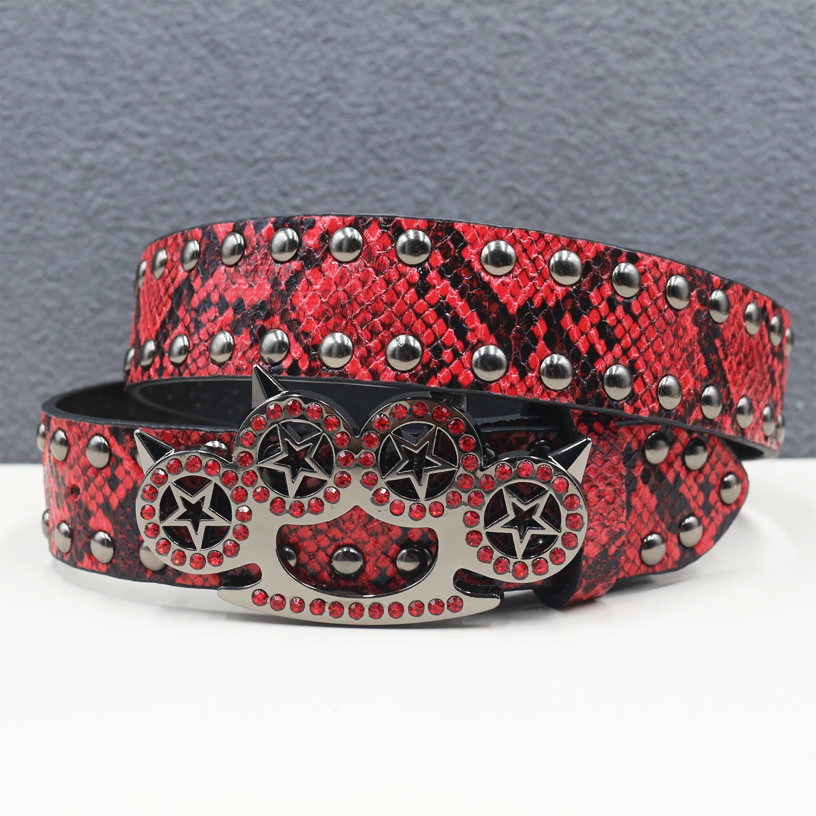Men's Multi-Colored Y2K Cowboy Belt, Trendy Design