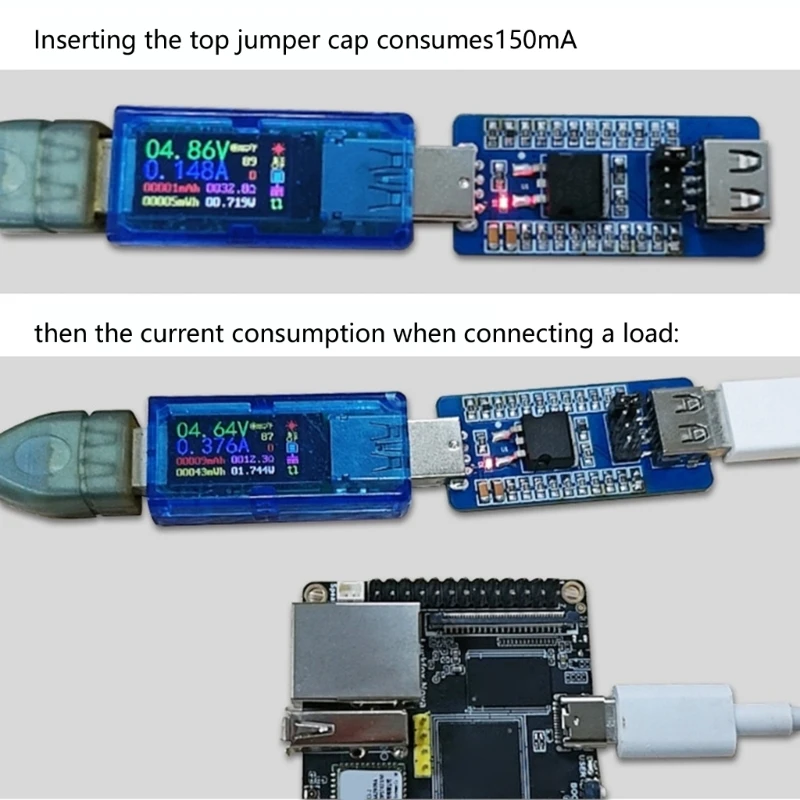 Customizable USB Load Module For PowerBanks 4 Adjustable Current Setting 25mA To 300mA
