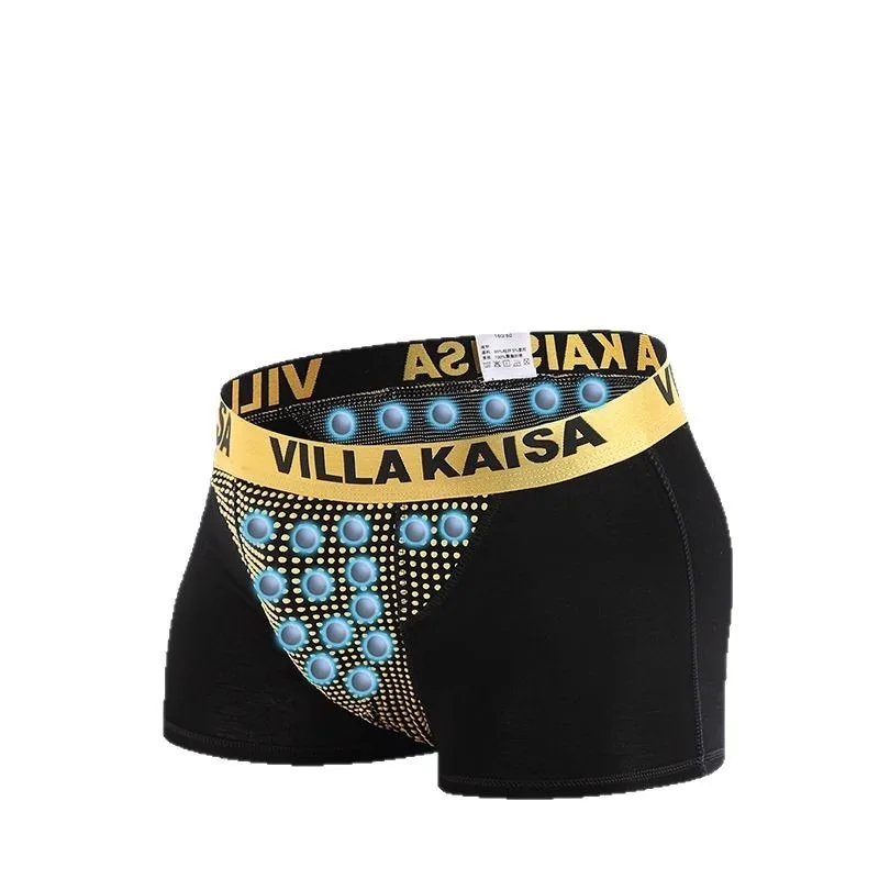 Celana Boxer Pria Pakaian Dalam Kain Bernapas Musim Panas Desain Magnetik Lembut Nyaman Pinggang Elastis Ringan Menyerap Kelembapan