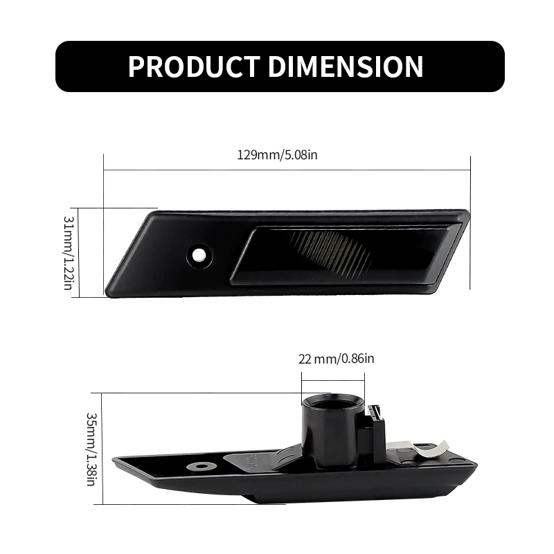 2PCS ABS Plastic Fender Side Marker Light Covers For BMW 3 5 7 Series E36 E34 E32, Mod. Bj OEM# 63138357047, 63138357048
