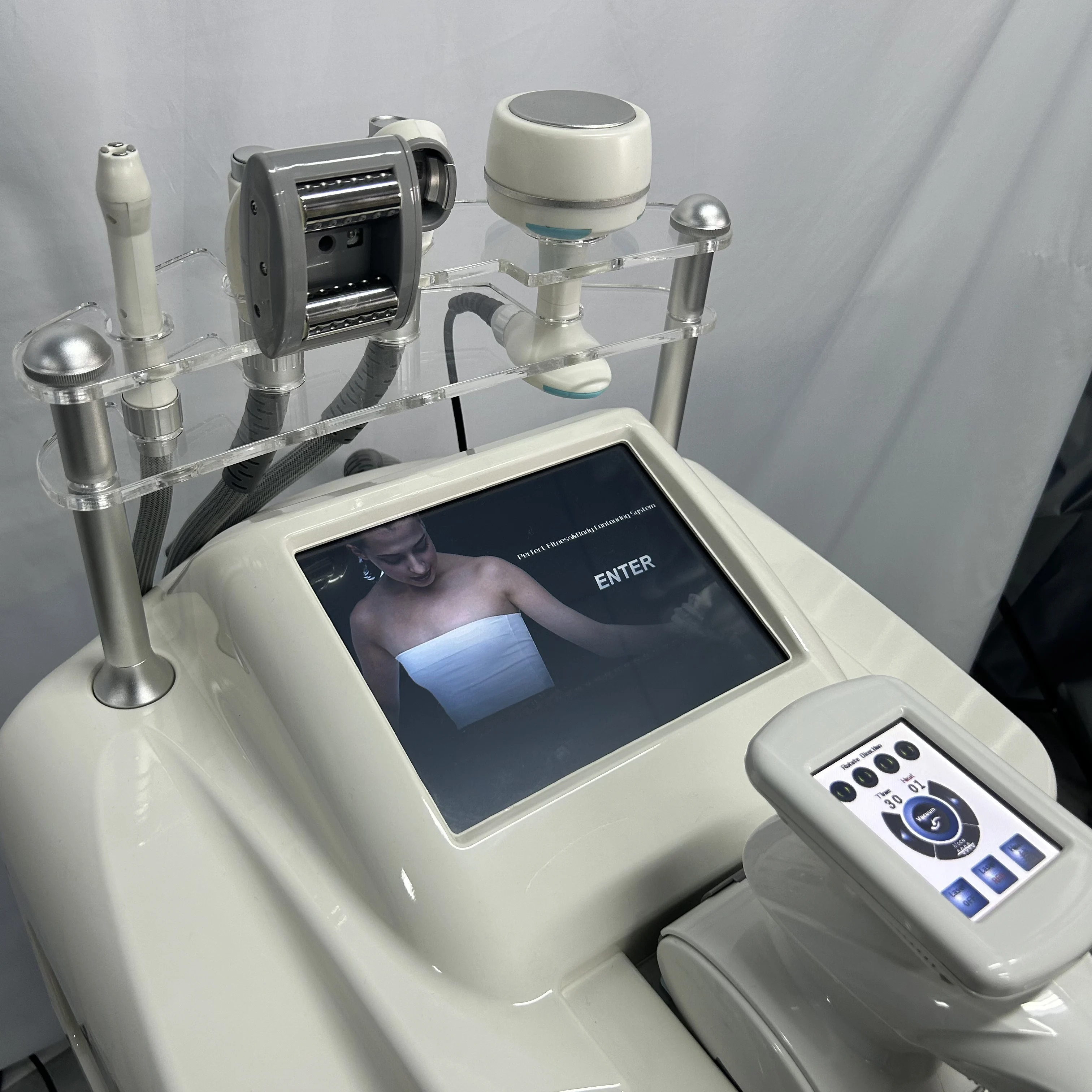 NEW V9 Vela Body Weight Loss Vacuum 80K Cavitation Slimming Roller Shaping Massage Machine Frozen Fat Removal Facial Lift view 3