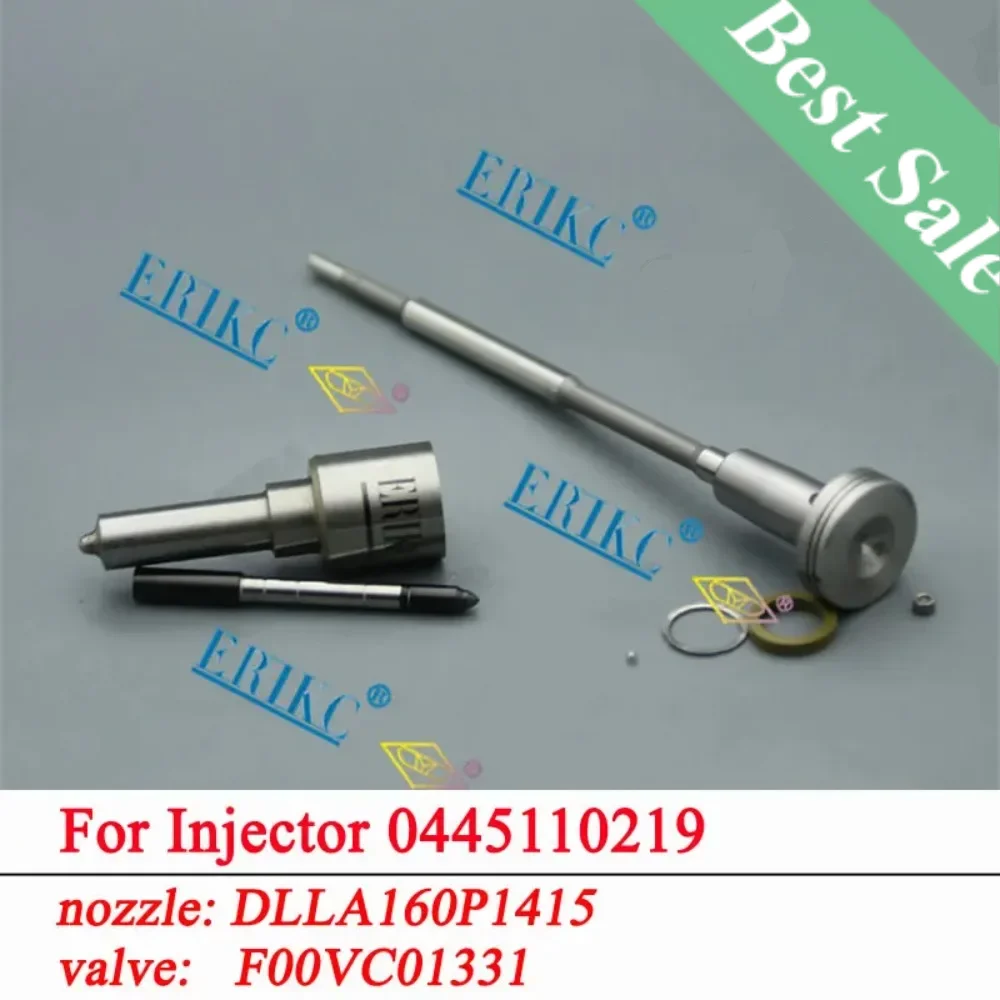 ERIKC DLLA160P1415 (0433171877) Valve F00VC01331 Fuel injector Repair Kits Injection Parts For 0445110219 0986435092