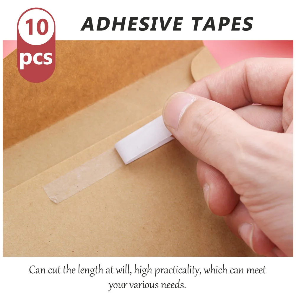 10 قطعة شريط مزدوج الجوانب يذوب بالحرارة لاصق قوي للحرف اليدوية لتقوم بها بنفسك مكتب القرطاسية توريد شريط لاصق ذاتي نسيج الخشب المعدني #1