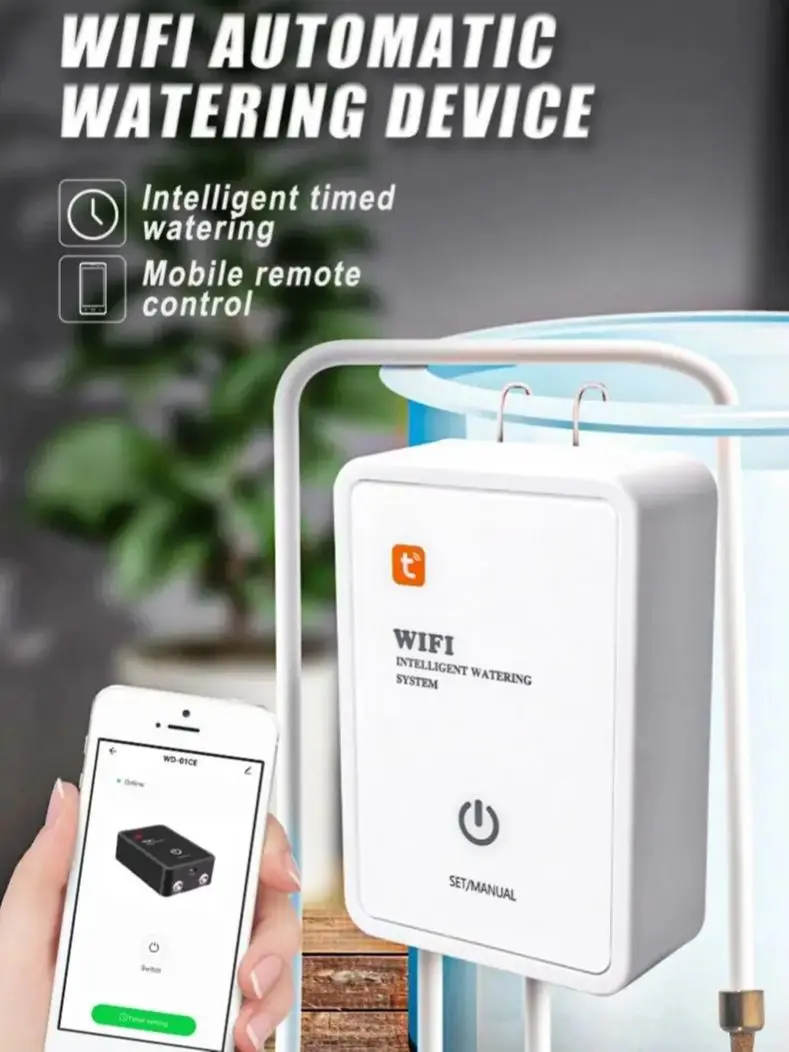 

Программируемое устройство для полива по расписанию с Wi-Fi, умная автоматическая система капельного орошения для комнатных растений и суккулентов