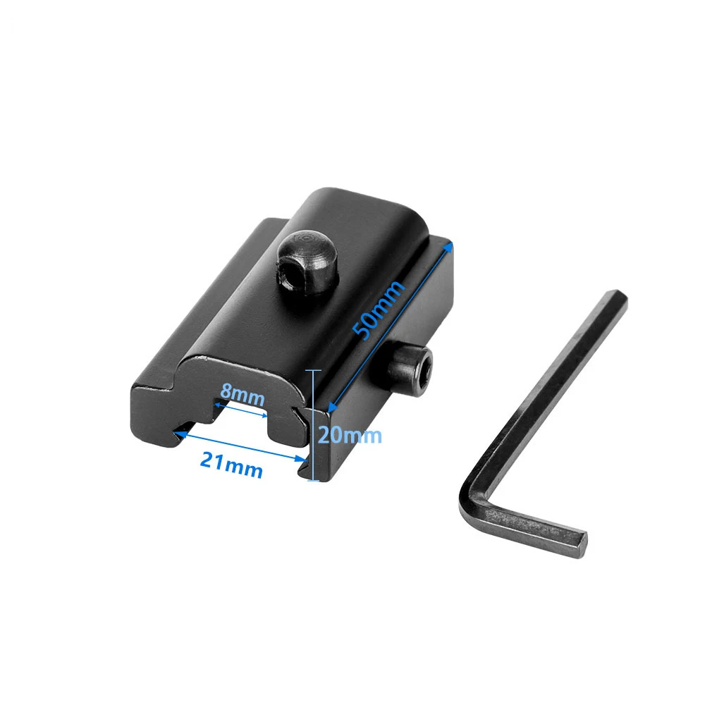 Tactical Sling Weaver Picatinny Rail Para Rifle Mount Adapter 20mm Tripé Conector Paintball M4 AR15 Caça Acessórios