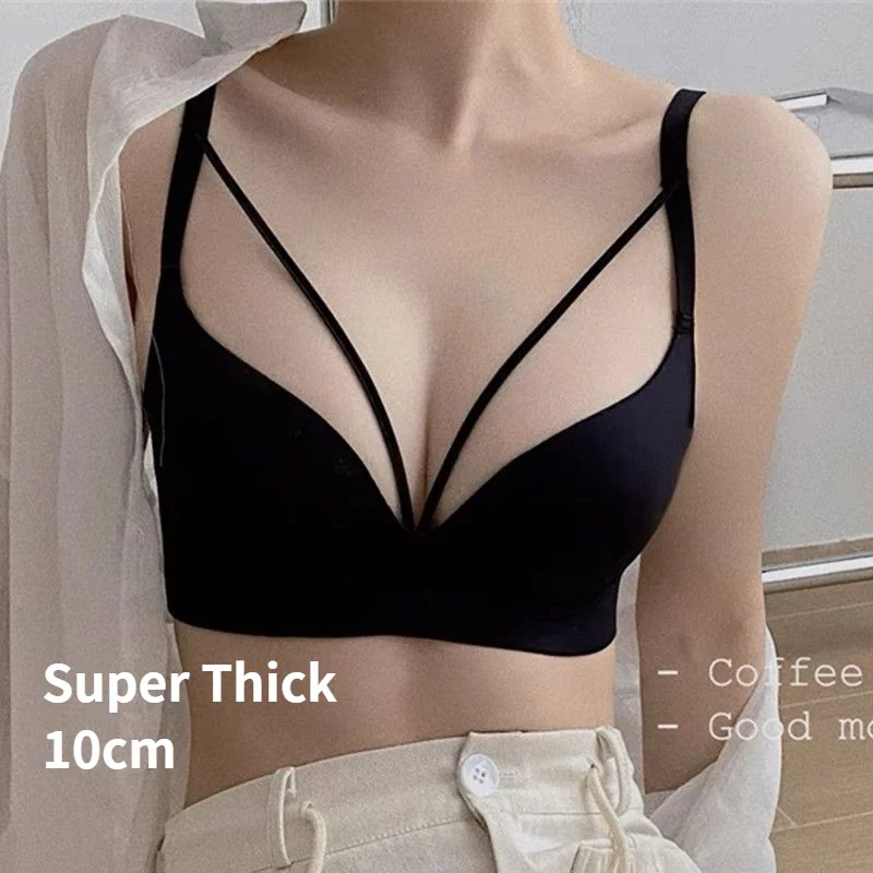 

Super Thick 10cm Lingerie for Women with Small Breasts, Gathered Together to Prevent Outward Expansion, Lifting, and Reducing