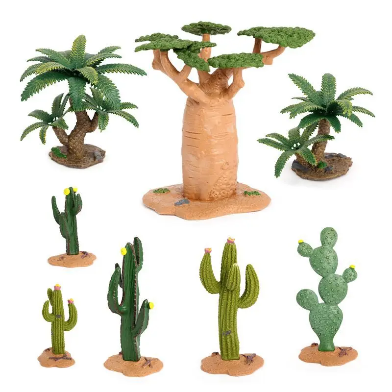 Modèle d'arbre de plante de simulation, arbre de baobab, fusion pour enfants, scène de micro-paysage, ornement de table de sable