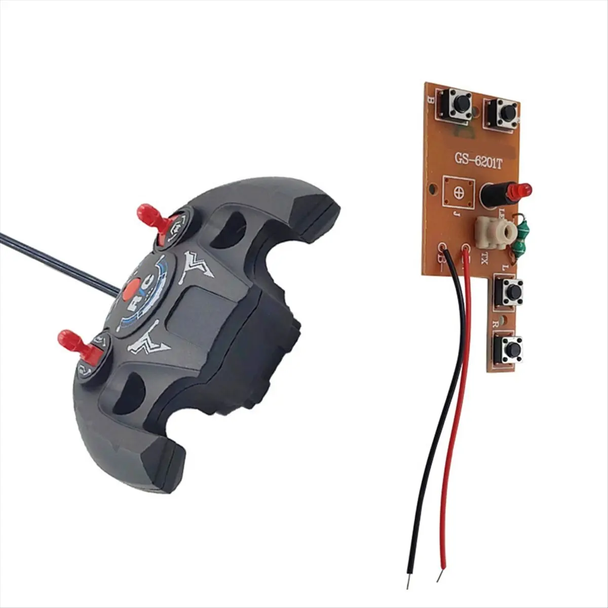 (A26M) 4CH RC 27MHz Circuit Remote Control PCB Transmitter and Receiver Board with Antenna Radio System Car Accessories
