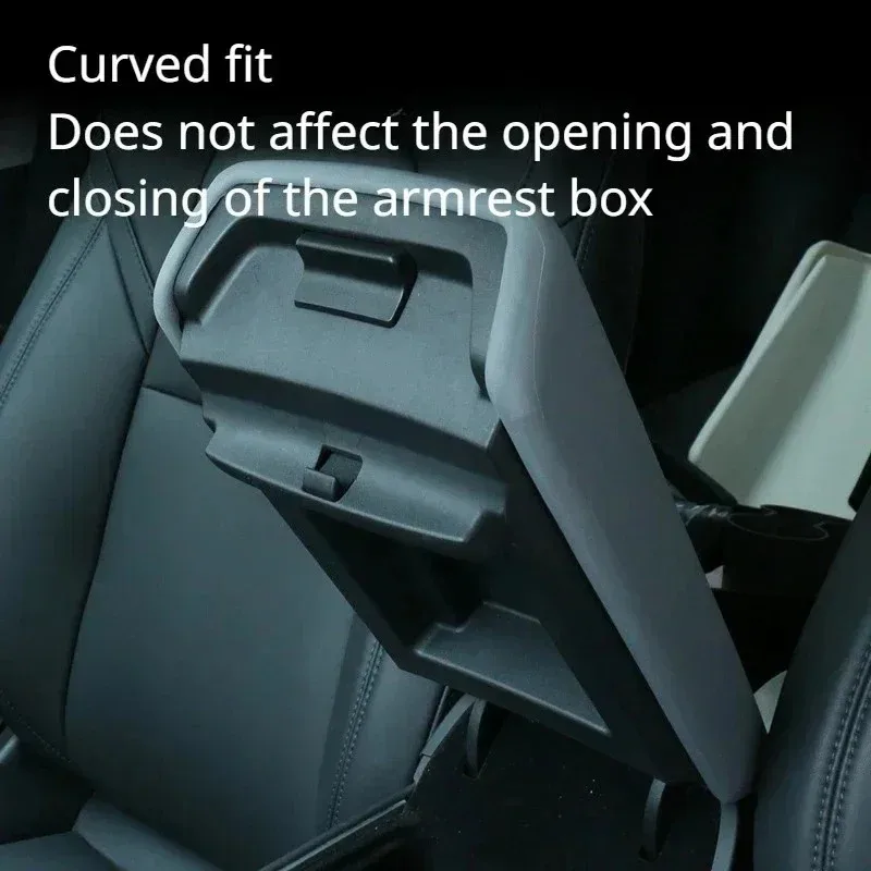 TPE Mittelkonsolen-Armlehnenabdeckung für Tesla Model Y/3/3+ Juniper Finish Schutzgehäuse Auto-Zubehör – Detail 3