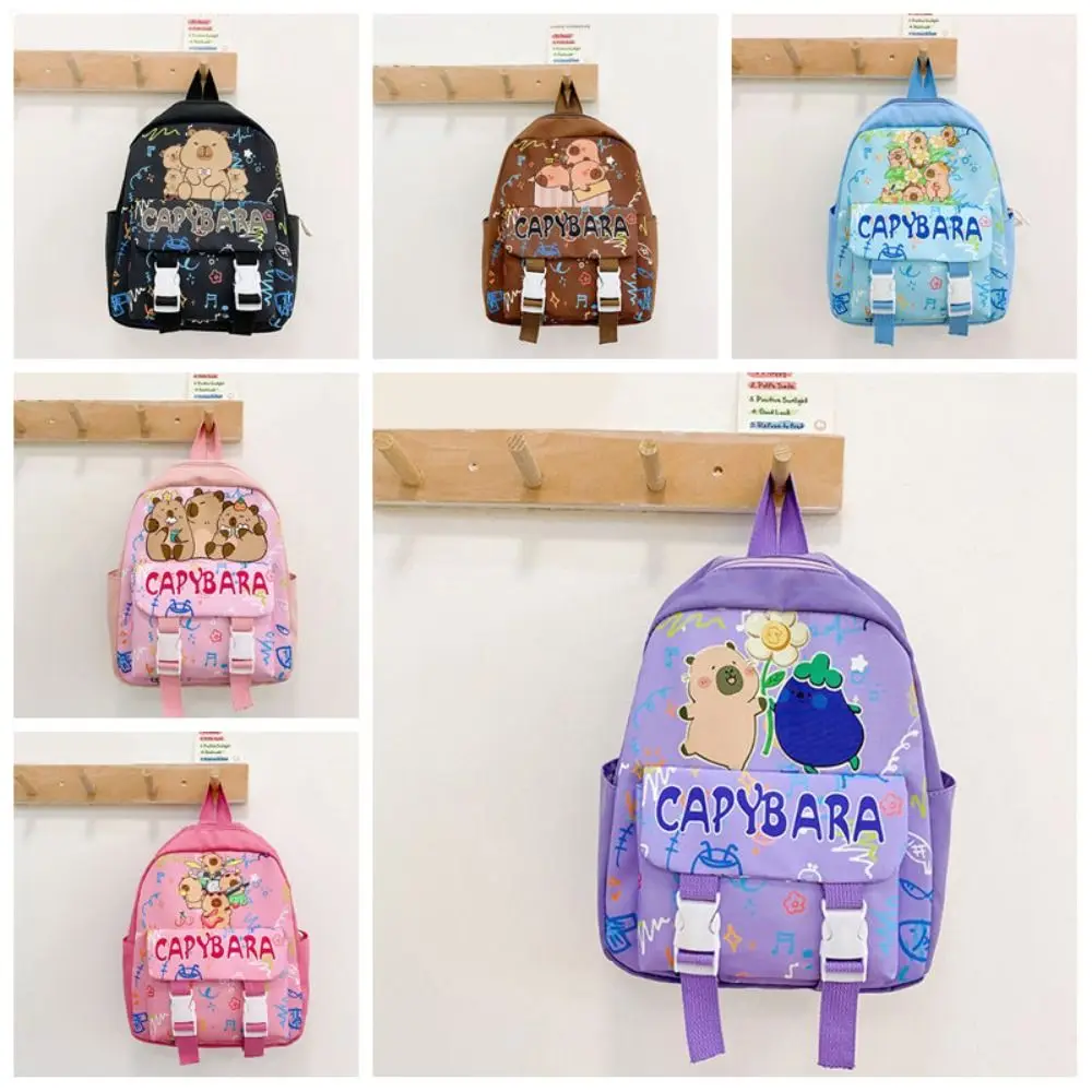 Neue Nylon Schultaschen Capybara Wasserdichte Kinder Rucksack Große Kapazität Rucksack Geschenk