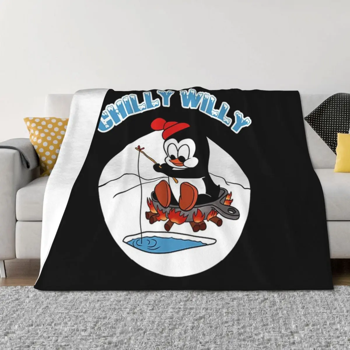 

Chilly Willy Throw Blanket Plush Thin christmas gifts Summer Beddings Blankets