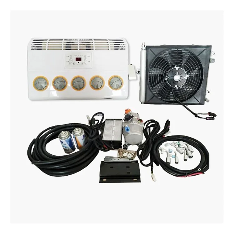 Highest quality 12V Split type air conditioner A/C for car 24V truck parking cooler