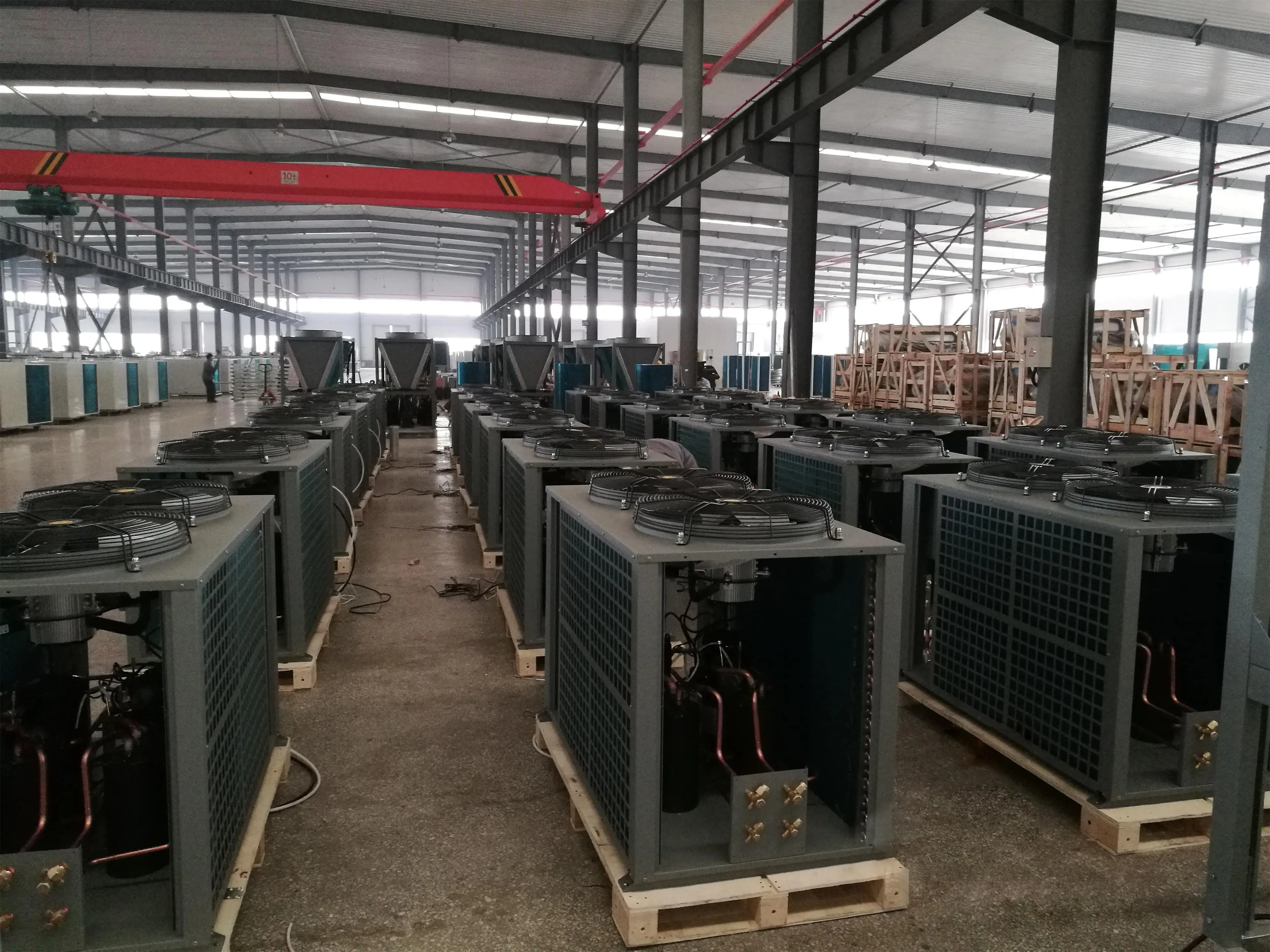 DX Air Cooled Condensing Unit Ducted Split AC 21kW-180kW Heating Cooling Energy Saving For Office Hotel